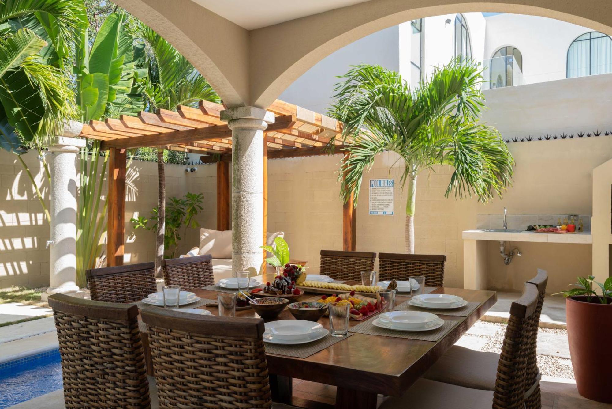 Tulum Stunning Villa For 10-Cabana-Private Pool-Parking Exteriér fotografie